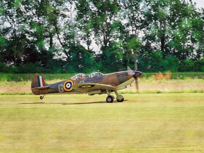Spitfire Takeoff Roll 