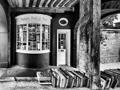 Historic Kingsgate Books & Prints Shopfront in Winchester