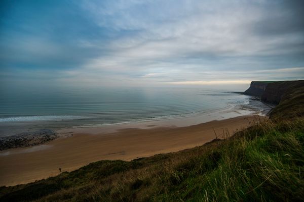 Saltburn - Cliffs Beach And Sky