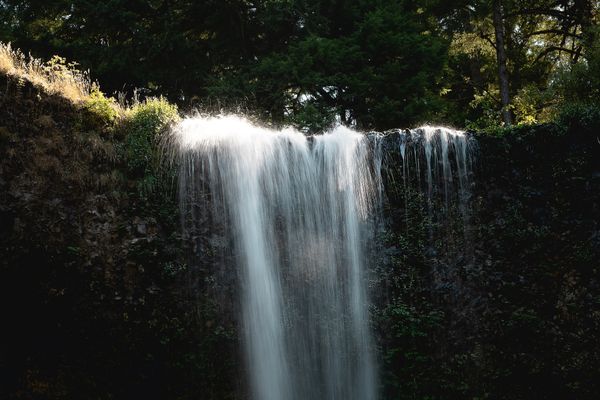 Silver Falls in the Sunlight