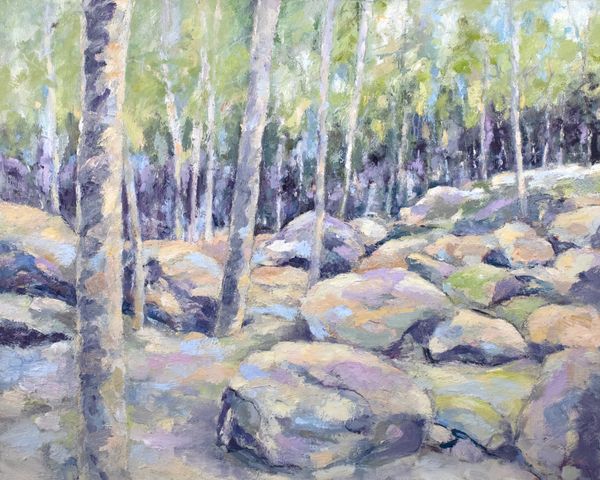 Peaceful Journey-Relaxing Colorado Landscape Oil Painting