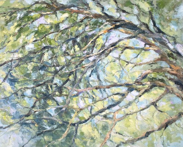 Light Within-Tree Canopy Landscape Oil Painting
