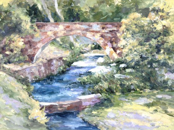 Calm Escape - Peaceful Creek and Stone Bridge