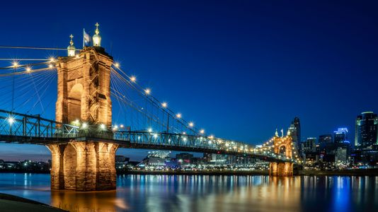 Cincinnati's Brooklyn - Evening Color