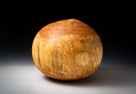Spalted Birch Globe Vessel