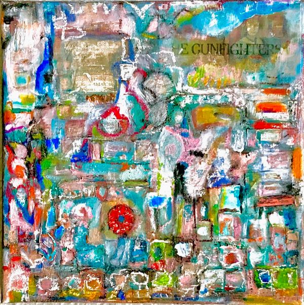 The Gunfighters (approx 10"x10")