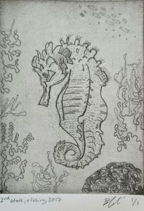 Seahorse (AP, 2nd State)