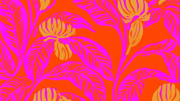 Neon Banana Jungle Pattern