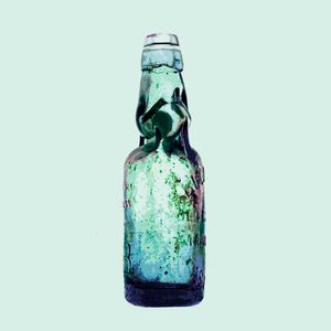 Pop Bottle on Pale Green Background