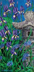 Irises, Cornflowers and Petasites