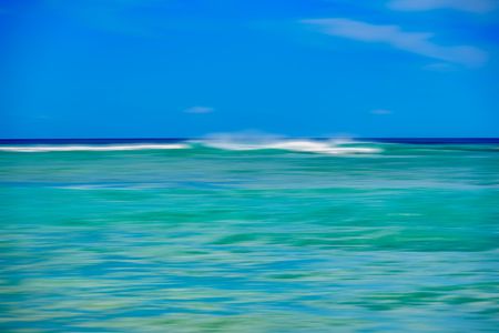 Cresting White on Blue
