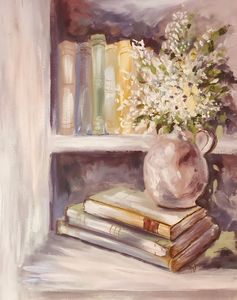 Books and Blooms V- " Where the Day Pauses"