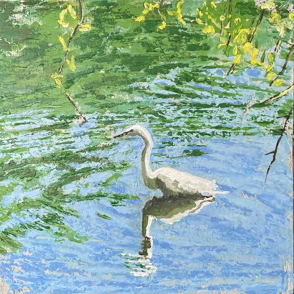 Egret in Prospect Park